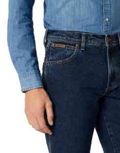 Wrangler Texas 100 % Baumwolle - Blue Black - Herren Jeans